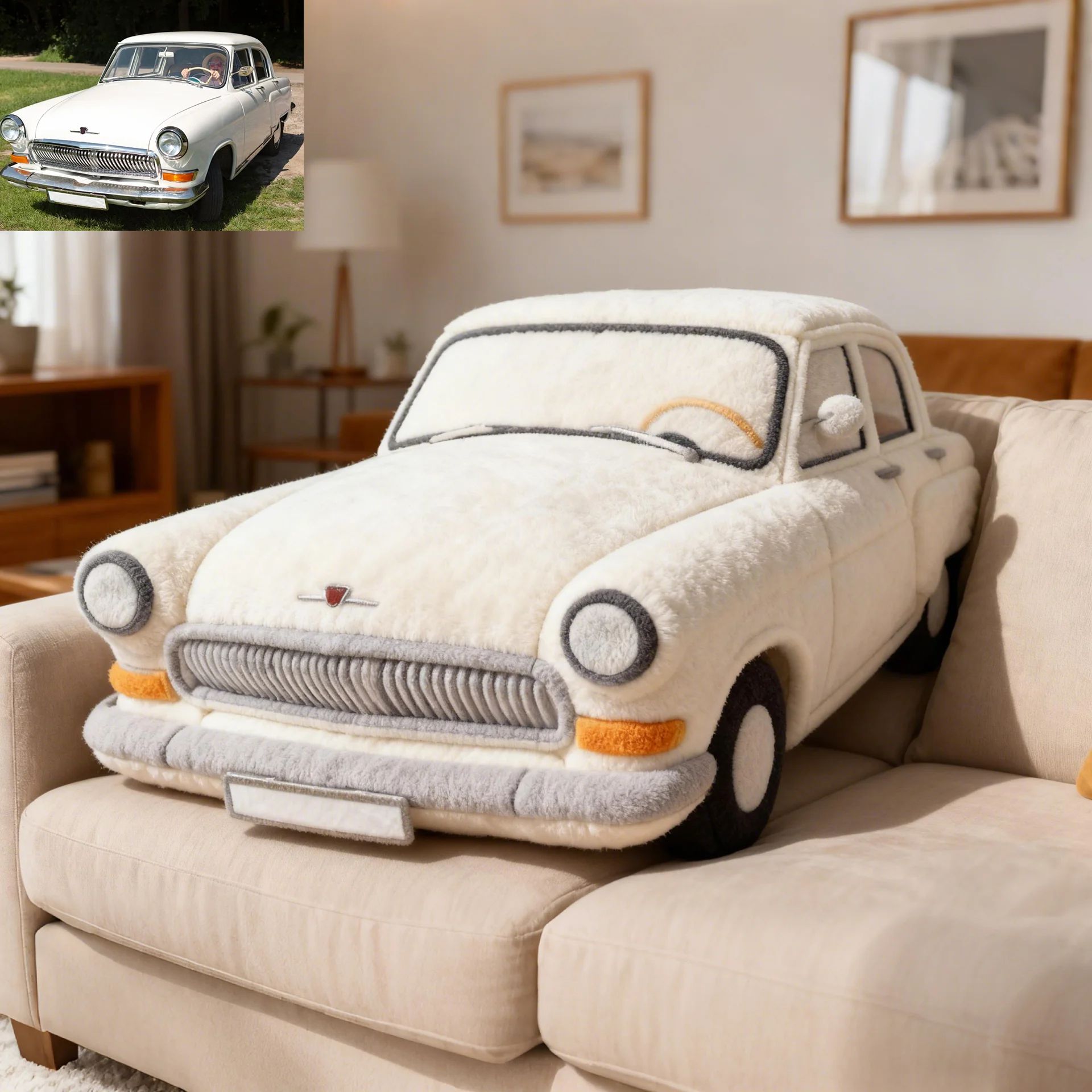 ✨ Hug Your Dream Car: The Personalized 3D Car Pillow 🚗