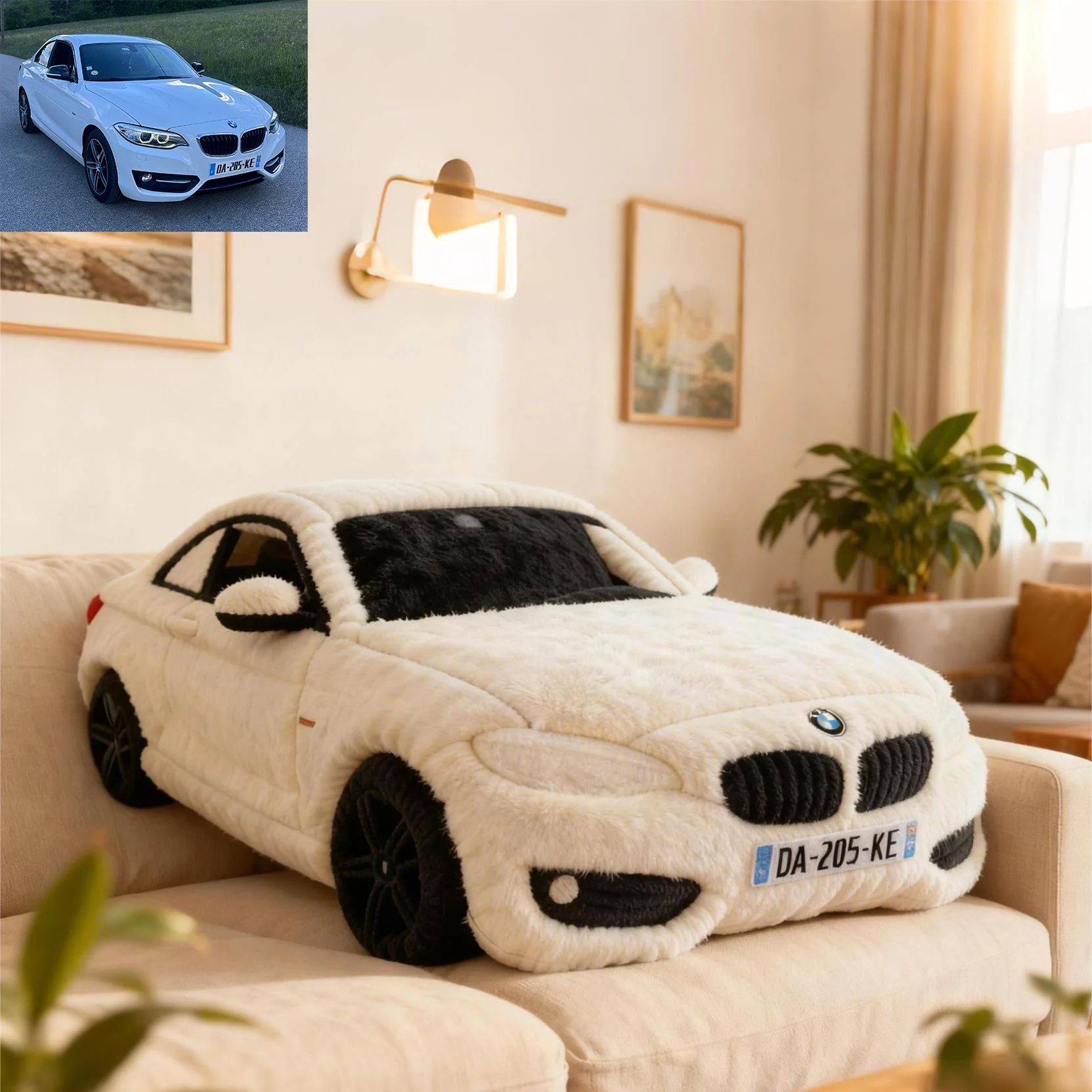 ✨ Hug Your Dream Car: The Personalized 3D Car Pillow 🚗
