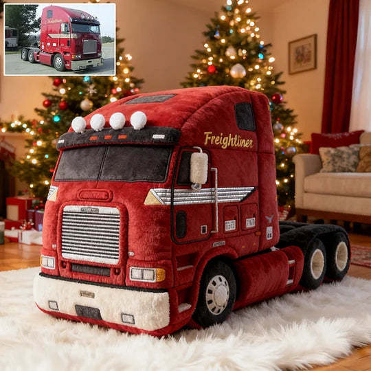 Custom Semi-Truck Pillow – Personalized Big Rig Gift for Truck Lovers