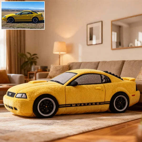 Custom Car Photo Pillow – Personalized Plush Cushion for Auto Lovers