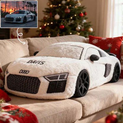 Christmas Custom Car Pillow – Personalized Plush Vehicle Cushion Gift