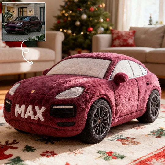 Christmas Custom Car Pillow – Personalized Plush Vehicle Cushion Gift