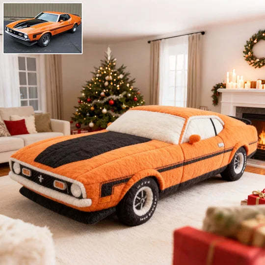 Custom Muscle Car Pillow – Personalized Classic Car Gift for Car Lovers