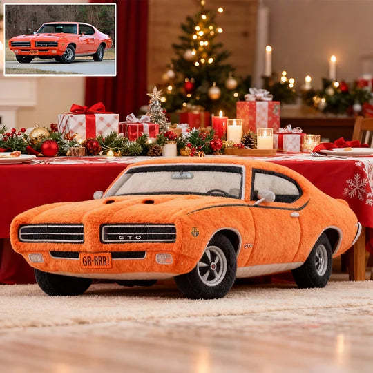 Classic Pontiac GTO Muscle Car Pillow – Retro Car Lovers Gift