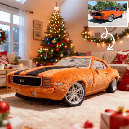 Custom Plush Car Pillow – Personalized Vehicle Photo Cushion for Auto Lovers