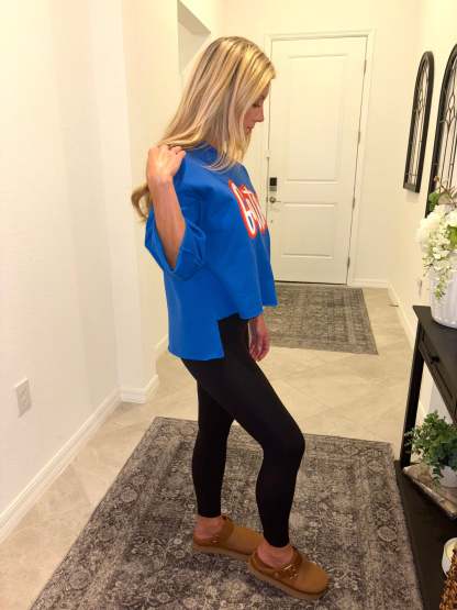 Custom Double Glitter Applique Sweatshirt