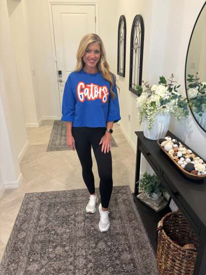 Custom Double Glitter Applique Sweatshirt