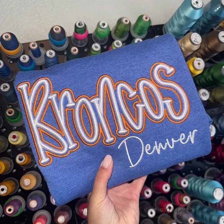 Custom Cropped Double 3D Puff Embroidered Sweatshirt - Any Team/School