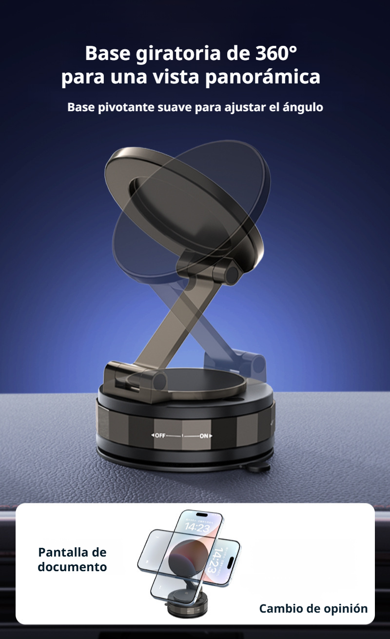 Soporte magnético al vacío para automóvil, soporte de navegación multifunción portátil, soporte para teléfono móvil para automóvil, soporte de navegación.