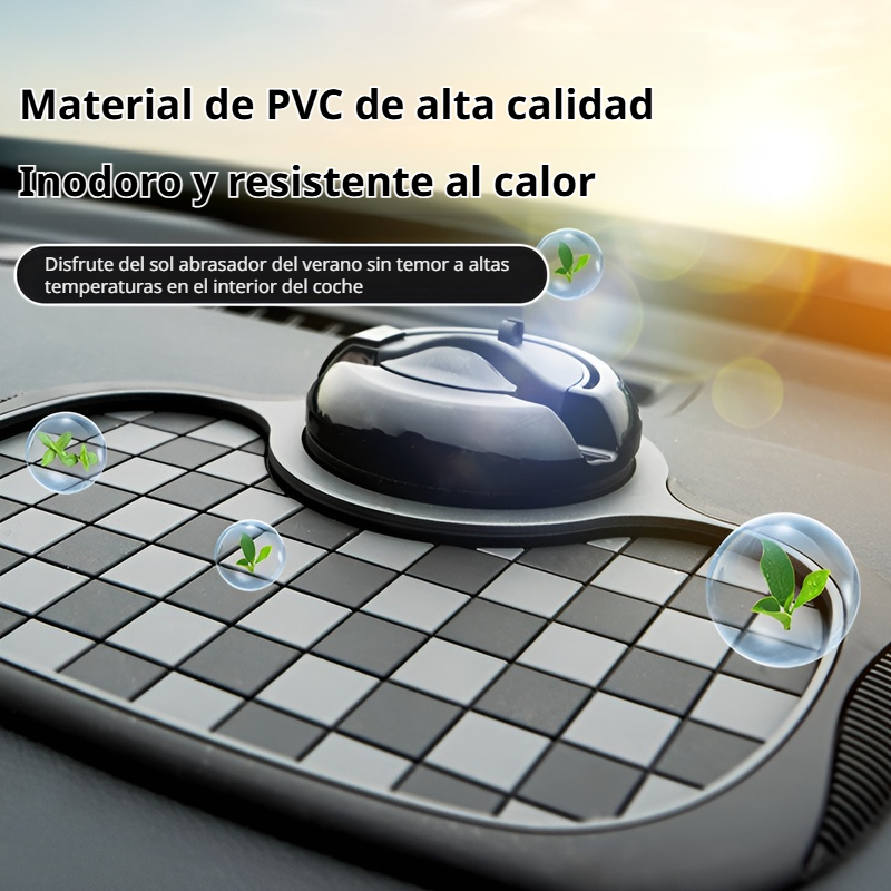 Soporte para teléfono para automóvil antideslizante multifuncional ✨Integra almacenamiento, matrícula y soporte para teléfono en uno ⚡Práctico y conveniente, un buen ayudante para conducir💕