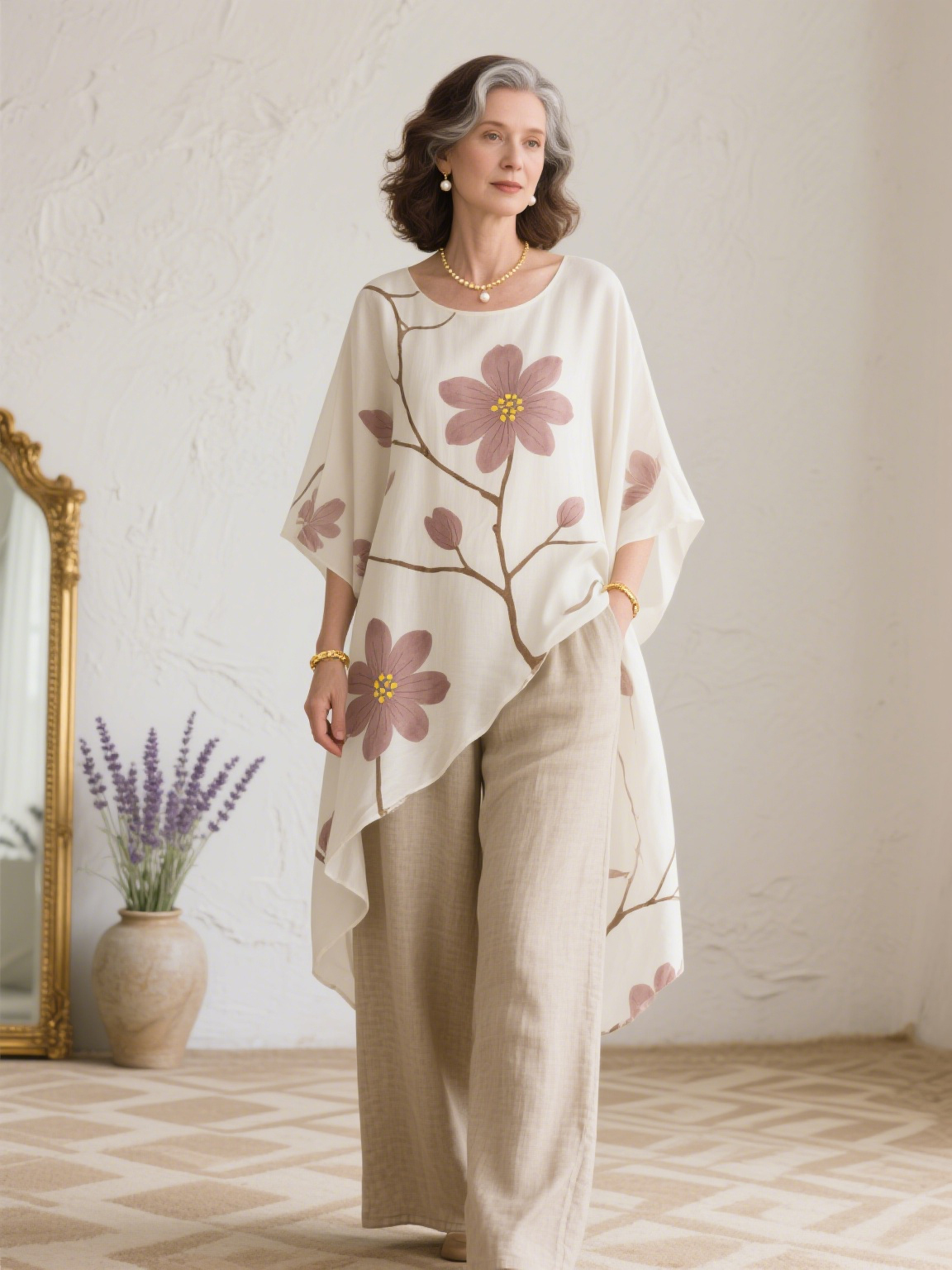 Peach Blossom Creative Retro Style Loose Set