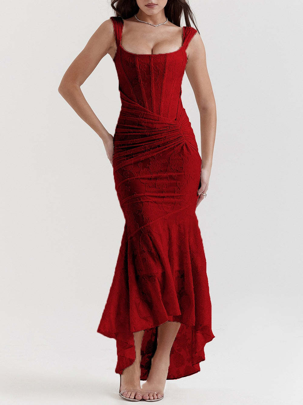 Blue bell floral maxi dress