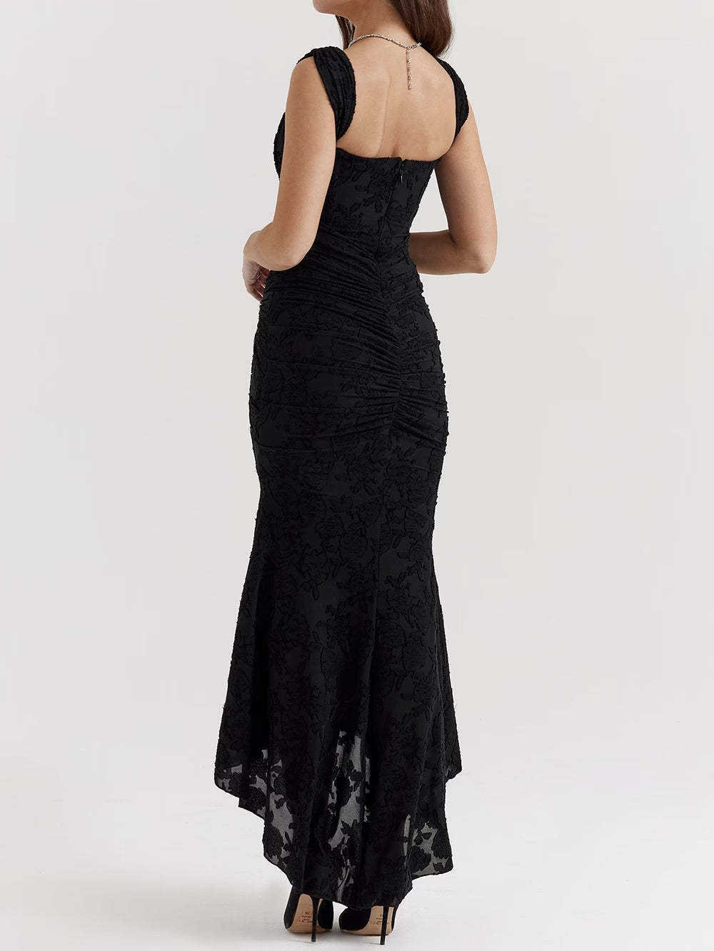 Blue bell floral maxi dress