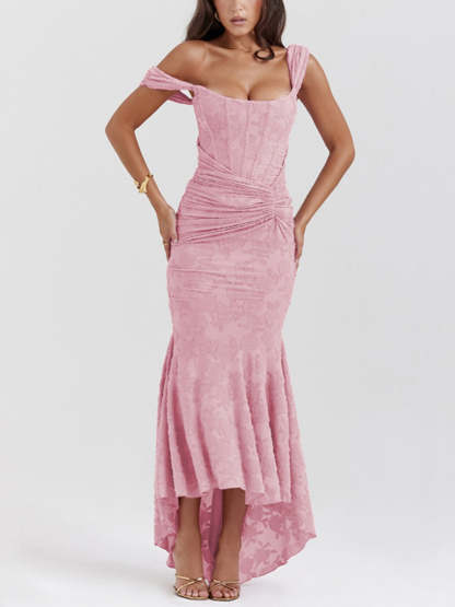 Blue bell floral maxi dress