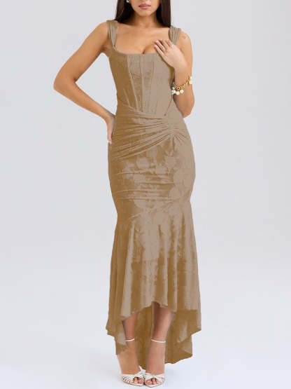 Blue bell floral maxi dress