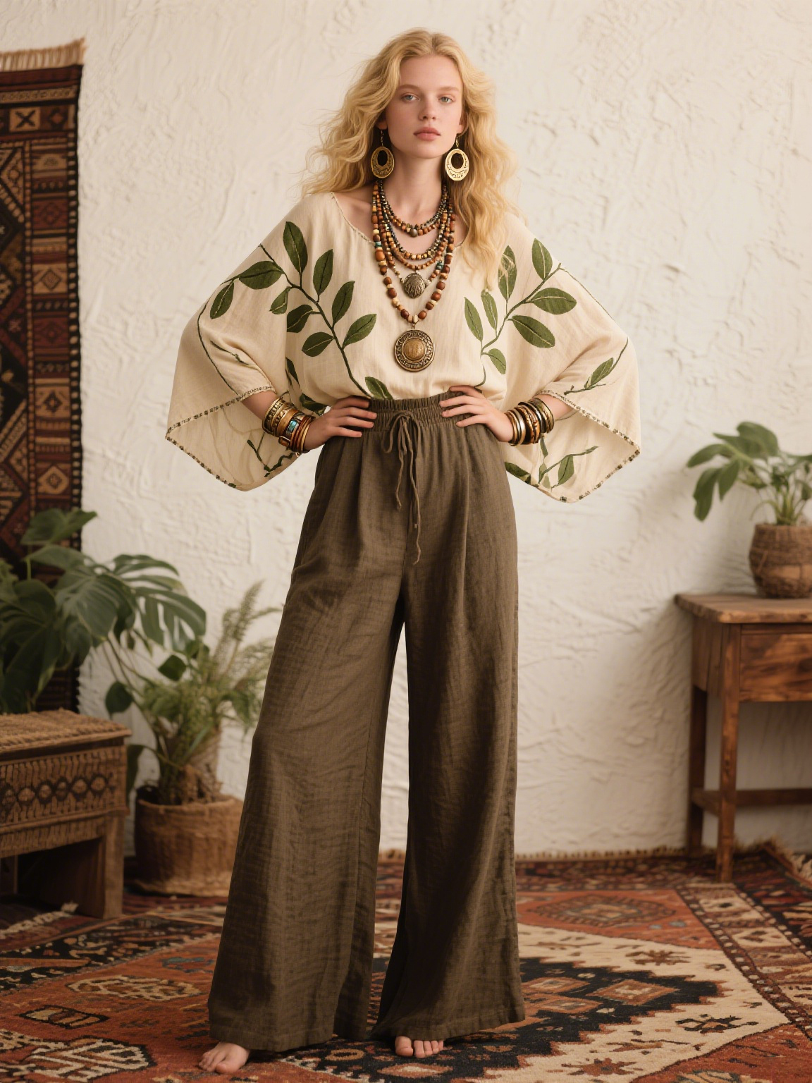 Olive Leaves Creative Retro Style Loose Set