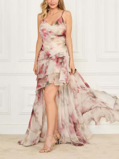 Eco Kendall Printed High-Low Dress