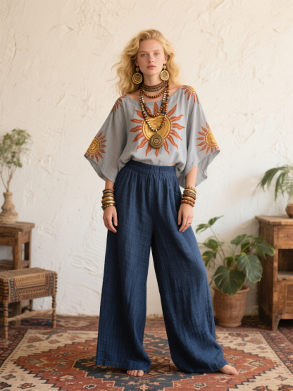 Sun God Creative Retro Style Loose Set