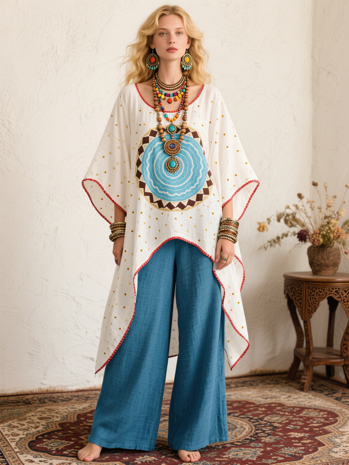 White Ring Creative Retro Style Loose Set