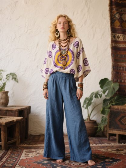 Purple Rings Creative Retro Style Loose Set