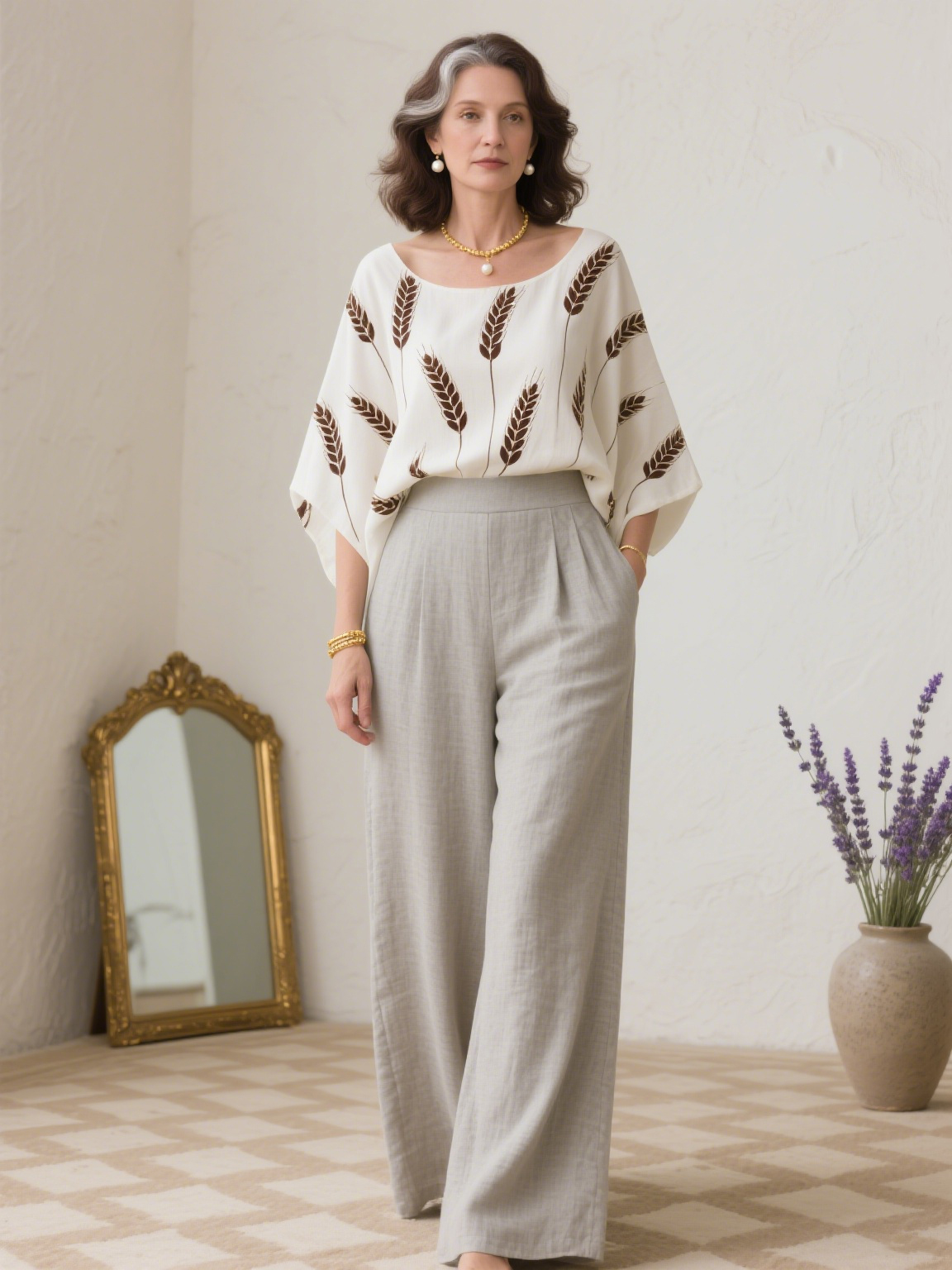 Wheat Creative Retro Style Loose Set