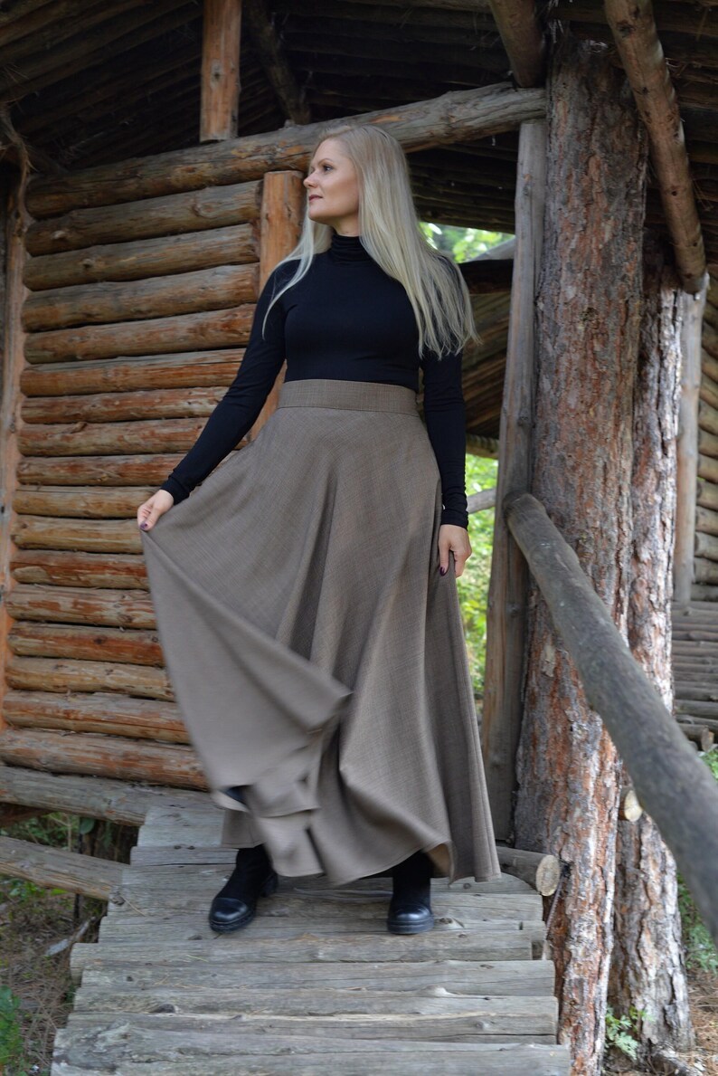 Maxi Skirt, Wool Skirt, Winter Skirt, Wool Maxi Skirt, Plus Size Cloth