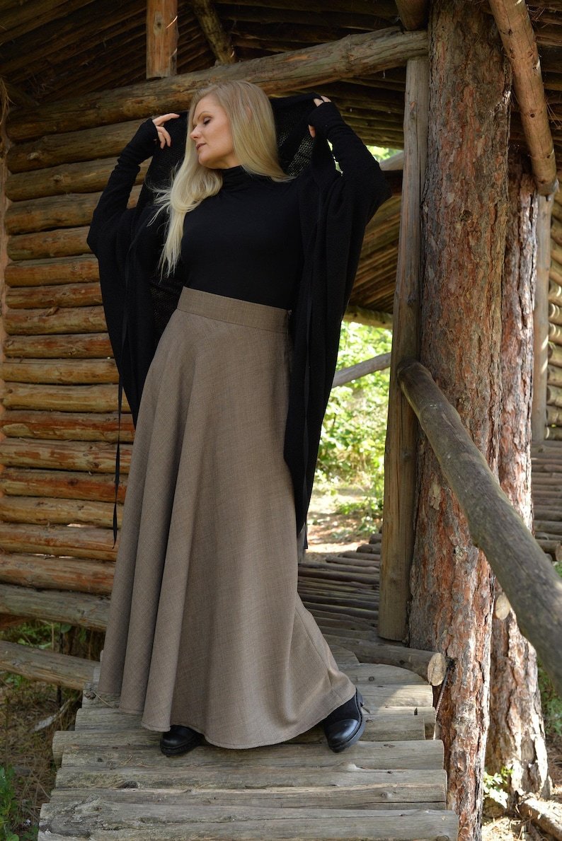 Maxi Skirt, Wool Skirt, Winter Skirt, Wool Maxi Skirt, Plus Size Clothing, High Waist Skirt