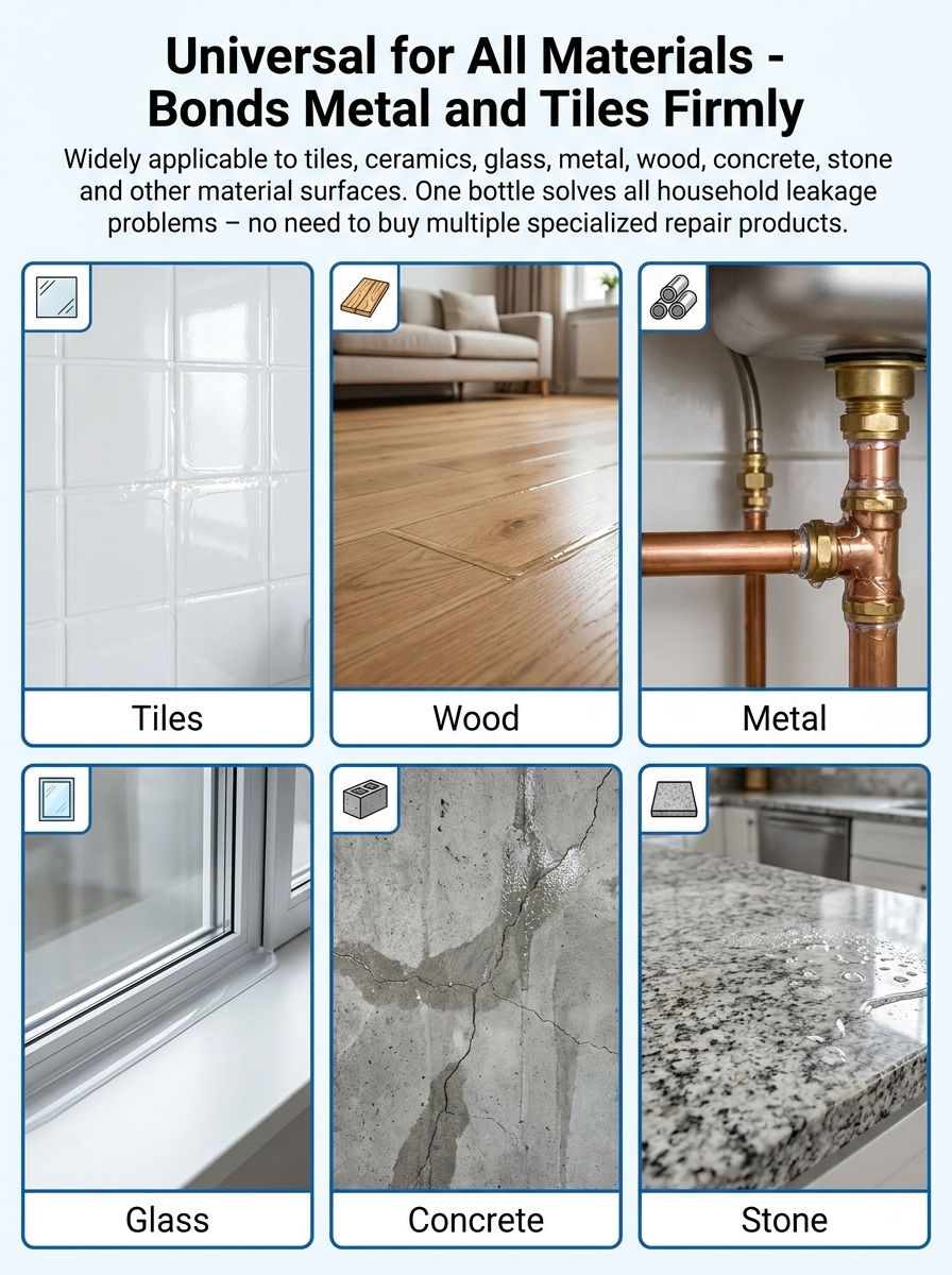 Transparent invisible sealant for leak-proof and waterproofing