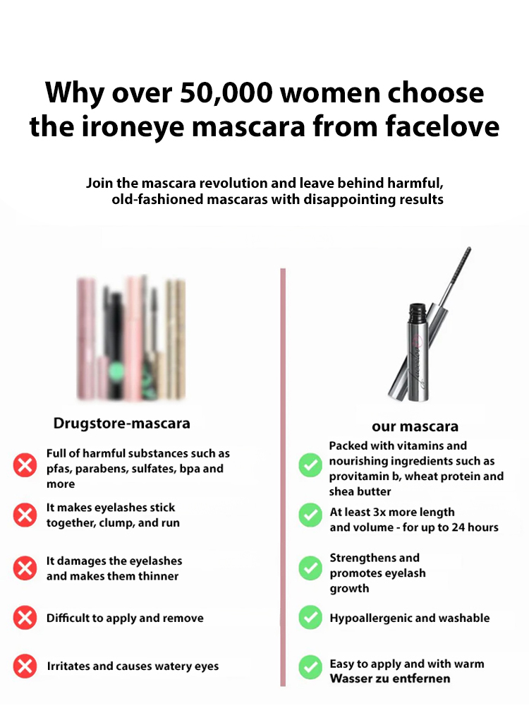 3X Lengthening Waterproof Long Curl Mascara