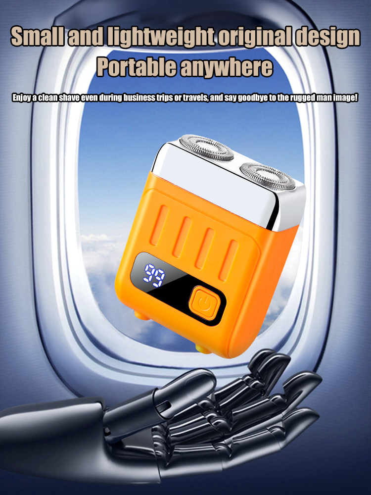 Intelligent digital display double-ring electric shaver