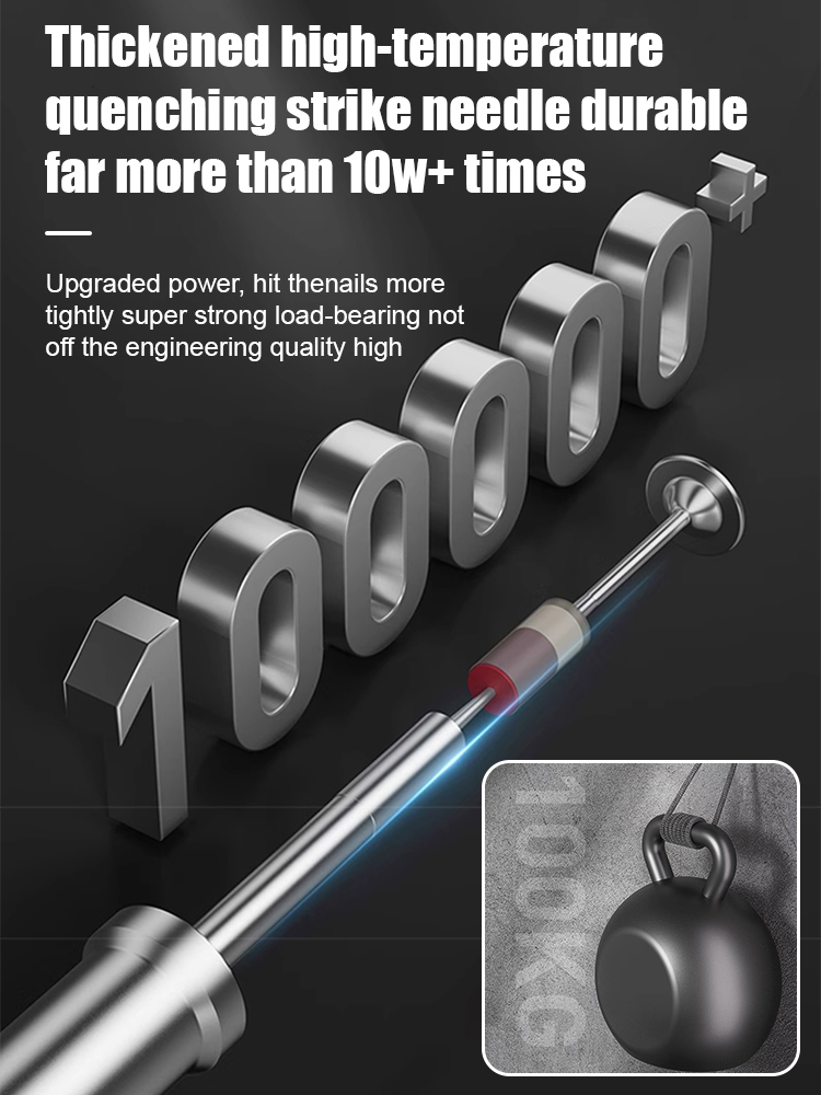 ⚡️【1-Second Instant Fire】⚡️ Mini Nail Gun | Punches Through 10mm Steel Plate💪 | 5-Stage Noise Reduction🔇 | 10-Year Lifespan