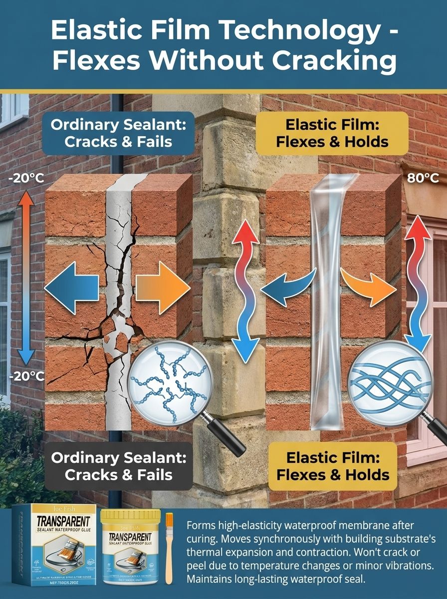 Transparent invisible sealant for leak-proof and waterproofing