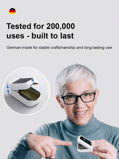 High-Precision Home Finger Clip Pulse Oximeter [Easy to Use]