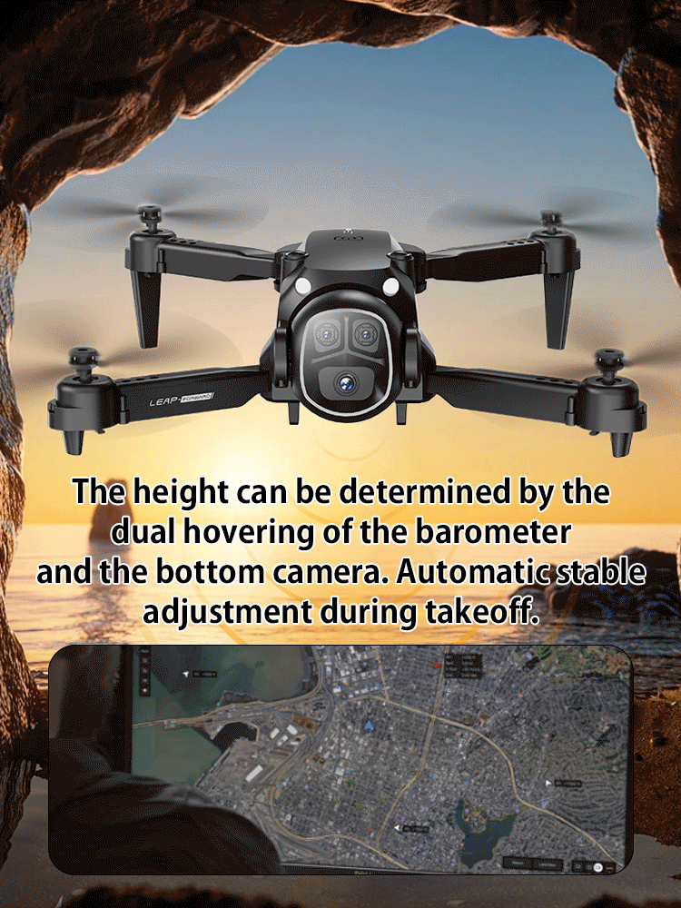 Three-camera aerial camera