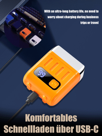 Intelligent digital display double-ring electric shaver