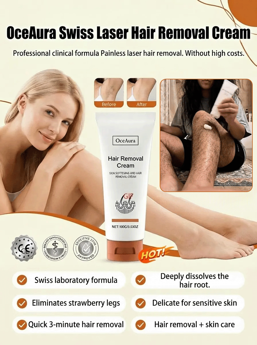【Powerful Cleaning】Painless Body Hair Removal Cream