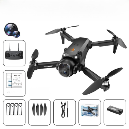 Three-camera aerial camera