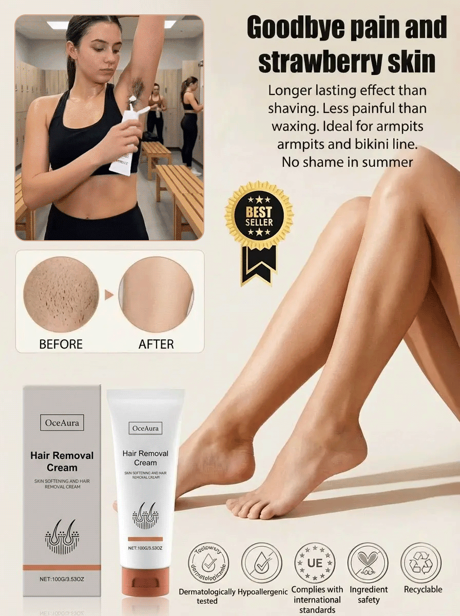 【Powerful Cleaning】Painless Body Hair Removal Cream