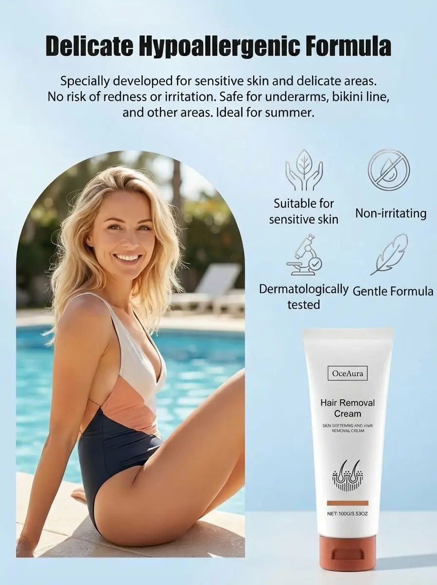 【Powerful Cleaning】Painless Body Hair Removal Cream