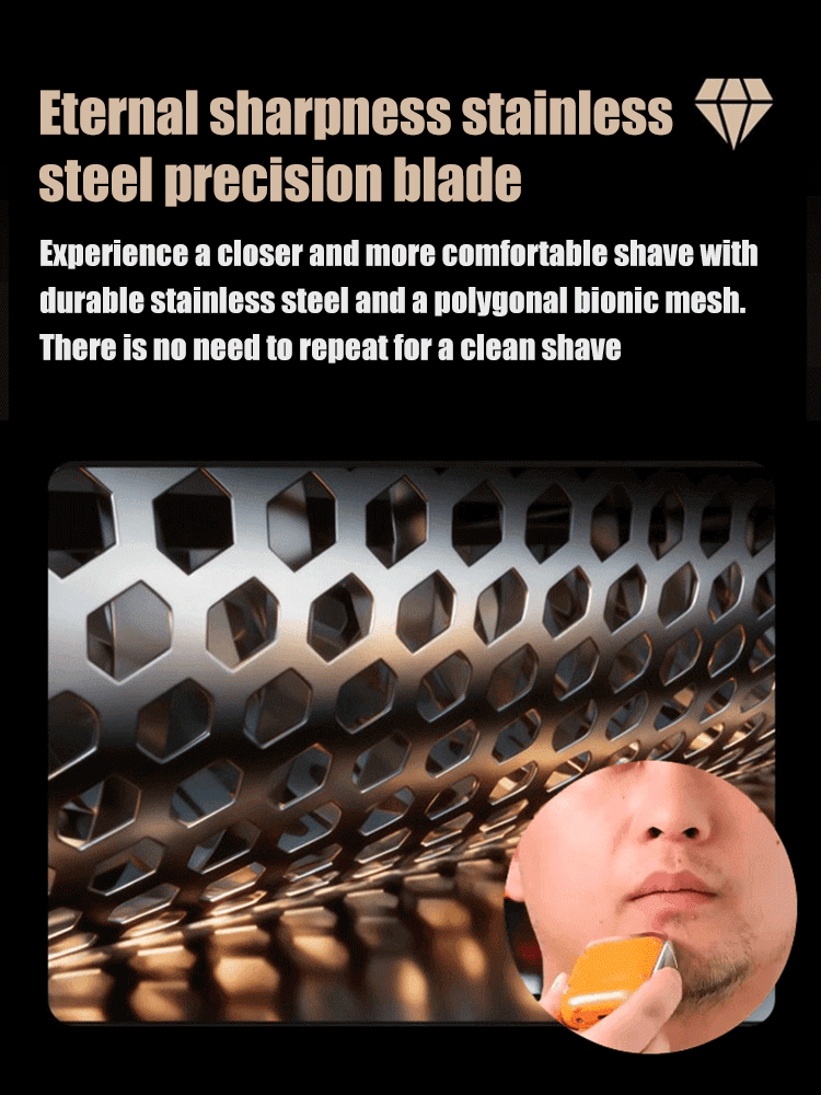 Intelligent digital display double-ring electric shaver