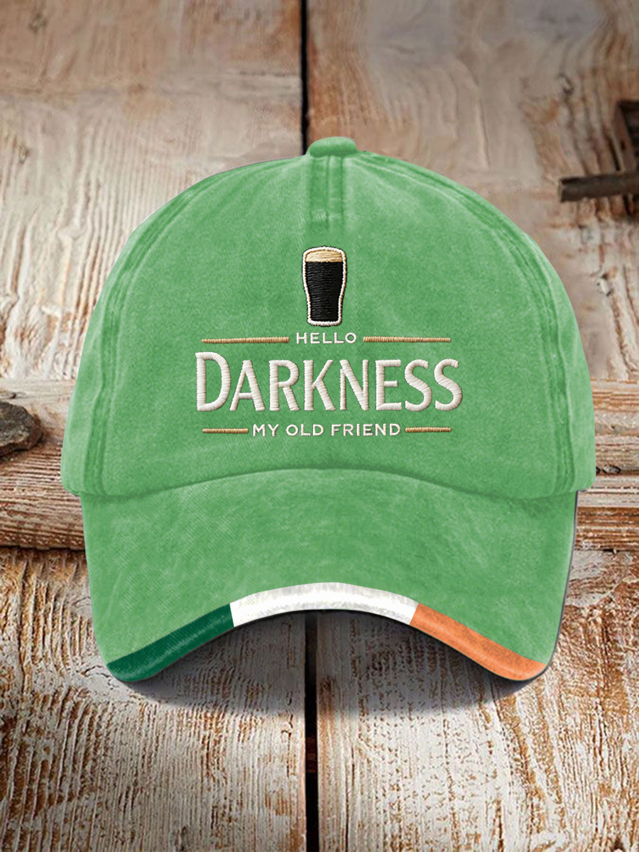 Unisex Hello Darkness My Old Friend Print Cap