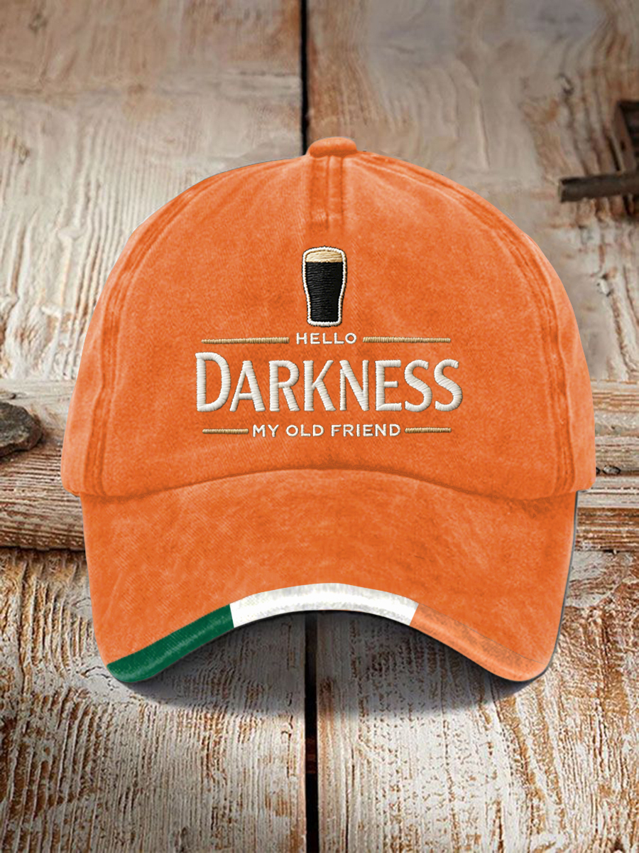 Unisex Hello Darkness My Old Friend Print Cap