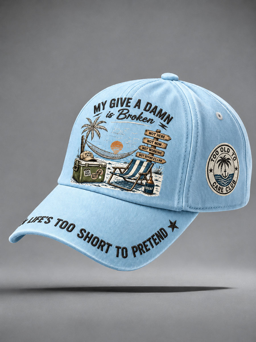 Too Old to Care Club' unisex hats