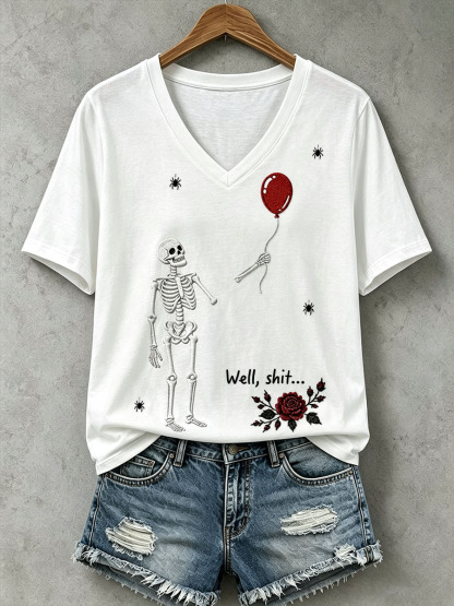 Women's Gothic Skull T-Shirt