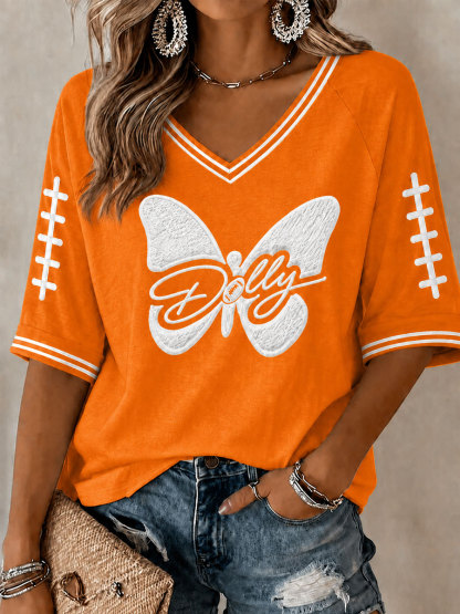 Women's Game Day Football Printed Casual T-Shirt