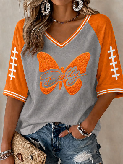 Women's Game Day Football Printed Casual T-Shirt