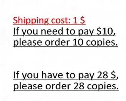Shipping fee