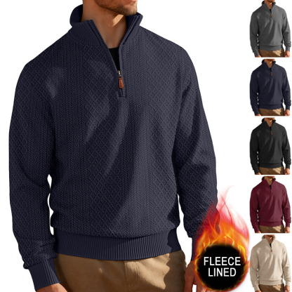 Autumn/Winter Casual Stand Collar Zipper Long Sleeve Shirt