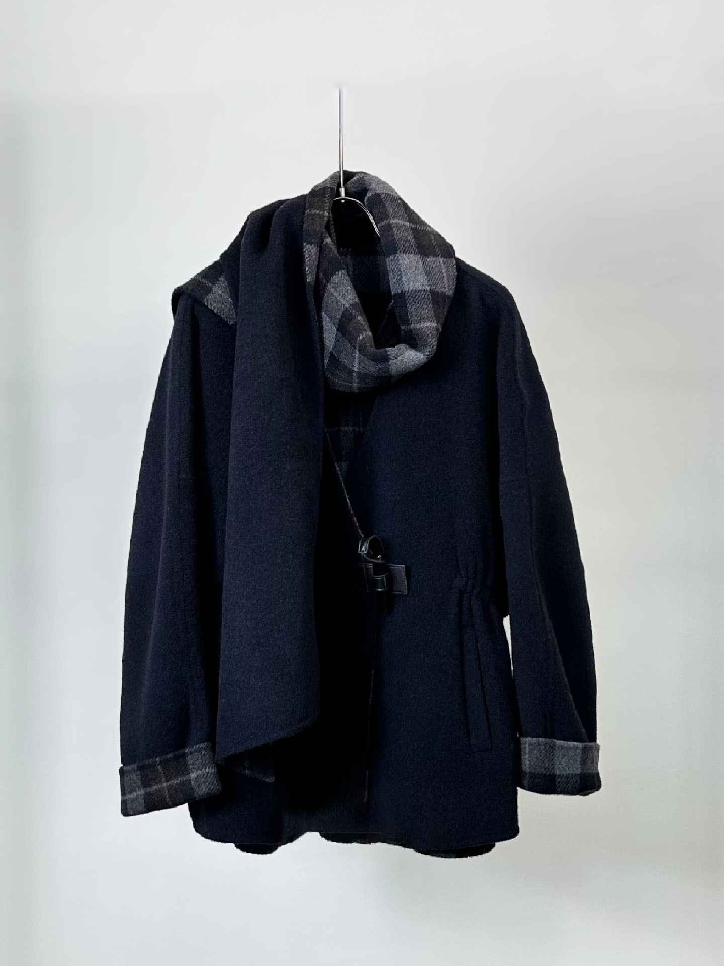 Double-faced wool coat