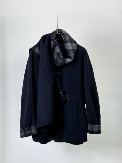 Double-faced wool coat